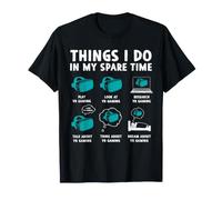 Cosas Que Hago en mi Tiempo Libre Realidad Virtual VR Gaming Camiseta
