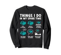 Cosas Que Hago en mi Tiempo Libre Realidad Virtual VR Gaming Sudadera