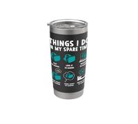Cosas que hago en mi tiempo libre Realidad Virtual VR Gaming Vaso térmico de acero inoxidable de doble pared
