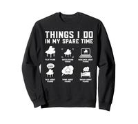 Cosas Que Hago en mi Tiempo Libre toco Piano Piano Sudadera