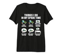 Cosas Que Hago en mi Tiempo Libre Tractor Farm Funny Farmer Camiseta Premium