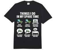 Cosas Que Hago en mi Tiempo Libre Tractor Farm Funny Farmer Comfort Colors Adult Heavyweight T-Shirt