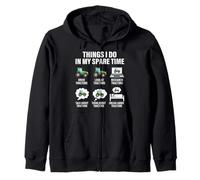 Cosas Que Hago en mi Tiempo Libre Tractor Farm Funny Farmer Sudadera con Capucha