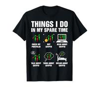 Cosas que hago en mi tiempo libre Trading Funny Crypto Investing Camiseta