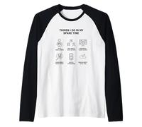 Cosas Que Hago en mi Tiempo Libre - Video Gamer Camiseta Manga Raglan