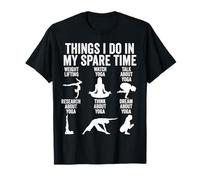 Cosas Que Hago en mi Tiempo Libre Yoga Divertido Camiseta