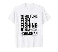 Cosas Que me Gustan: Pesca de Peces Ser Pescador Camiseta gráfica económica