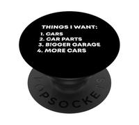 Cosas Que Quiero Coches Garaje Piezas de Coche Drift Car Racer Car Guy PopSockets PopGrip Adhesivo