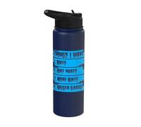 Cosas que quiero divertido mtb bicicleta ciclismo bicicleta de montaña Stainless Steel Insulated Water Bottle