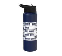 Cosas que quiero divertido mtb bicicleta ciclismo bicicleta de montaña Stainless Steel Insulated Water Bottle