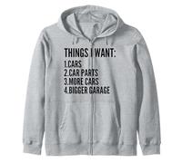Cosas Que Quiero entusiastas de los automóviles Motor mecánico de automóviles Hombres Sudadera con Capucha