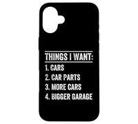 Cosas Que Quiero - Motor mecánico de automóviles para entusiastas de Las Piezas de automóvil Carcasa para iPhone 16 Plus