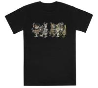 Cosas Salvajes Retozan Kids Black tee Camiseta De Manga Corta para Niños Kids Black tee Children Short Sleeve T-Shirt