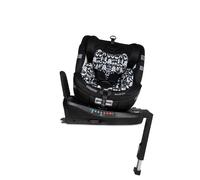 Cosatto All in All Ultra - Asiento de coche giratorio de 360° para todas las etapas, grupo 0+123, 0-36 kg, 0-12 años, 40-150 cm, ISOFIX, ERF, R129, antiescape (silueta negra)