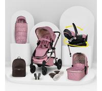 Cosatto Pack Wow 3 Giratorio y Reclinable - Camille Rosa