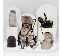 Cosatto Pack Wow 3 Giratorio y Reclinable - Whisper Beige/Crema