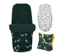 Cosatto Paquete de accesorios Giggle - Bolsa de cambio y saco para todas las estaciones, Birdland