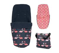 Cosatto Paquete de accesorios Giggle, Bolsa de cambio y saco para todas las estaciones, Pretty Flamingo, CT5220A