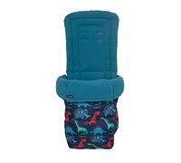 Cosatto Saco universal - Cosy Toes, Cochecito acolchado de lujo para todas las estaciones, cochecito, forro de cochecito, lavable, con bolsa canguro para las manos, D Is For Dino