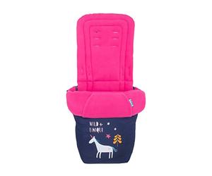 Cosatto Saco universal - Cosy Toes, Cochecito acolchado de lujo para todas las estaciones, cochecito, forro para cochecito, lavable, con canguro Puch para manos, Fairy Tale Unicorn