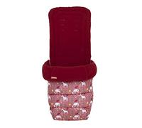 Cosatto Saco universal - Puntera acogedora, para todas las estaciones, cochecito acolchado de lujo, para cochecito, forro de forro para cochecito, lavable, con bolsa canguro para manos (unicornio jardín)