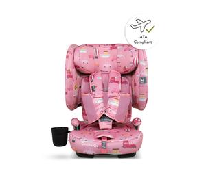 Cosatto Silla de Coche de Viaje On The Go i-Size - Itchy Feet Rosy Rosa