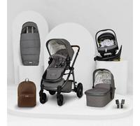 Cosatto Sistema de viaje 3 en 1, Wow 3 - Nacimiento a 25 kg, plegable compacto de doble dirección, capazo, unidad de asiento, asiento de coche iSize probado por ADAC, base giratoria ISOFIX,