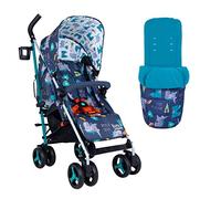 Cosatto Supa 3 Pushchair - Lightweight Stroller from Birth to 25kg | Compact Fold, Large Shopping Basket, Footmuff (Dragon Kingdom)