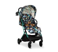 COSATTO Woosh 4 - Cochecito ligero de nacimiento hasta 25 kg, fácil de plegar con una mano, compacto, mango telescópico, cesta de la compra extragrande, portavasos (Diggin' Dinos)