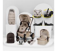 Cosatto Wow 3 Pack Familiar Multi Etapa Reclinable y 2 Bases - Whisper Beige/Crema