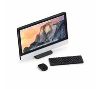 Cosblisvia 3 piezas de accesorios para duendes, mini cosas para casa de muñecas, decoración con zapatos de duende, set de PC en miniatura para escena 1:12, modelo para oficina (negro)