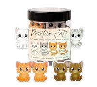 Cosblisvia 60 Positive Katzen Motivationskarten, Cartas de afirmación para Adultos, Regalos para Mujeres, Adolescentes, Hombres para autocuidado, Alivio del estrés y Terapia (Colorido)