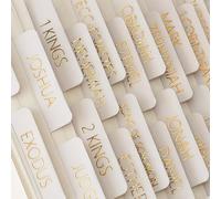 Cosblisvia 73 Piezas Separadores de Biblia Alemán, Set de Accesorios para Biblia Laminado, Gran Separador de Biblia Alemán para Mujeres, Hombres, Diario, Estudio Bíblico (Boho)