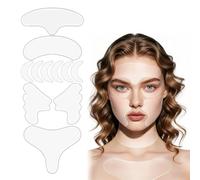 Cosblisvia Almohadillas de Silicona Antiarrugas, Parches Reutilizables contra Arrugas y Almohadillas de Escote Antienvejecimiento para Mujeres, Reafirmante Nocturno (Claro)