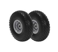 Cosco 12010FFO2E 10-inch - Rueda de repuesto plana para camiones de mano, 2-Pack, negro, 2 piezas