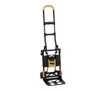 COSCO 12225YGB1E - Carretilla de Mano Plegable 2 en 1, Capacidad de 300 Libras, multiposición con Mango Extensible, Amarillo
