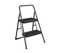 Cosco - Taburete Plegable con Escalera para el hogar, Color Negro