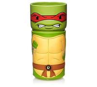 CosCups by Numskull TMNT Raphael - Taza de cerámica con funda de goma, 400 ml, producto oficial de Teenage Mutant Ninja Turtles
