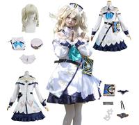 CosDogs Anime Genshin Impact Neuvillette Disfraz de Cosplay con Peluca Pantalones Tocado Accesorios para Hombres Mujeres Niños Traje de Carnaval de Halloween Traje de Juego de Rol