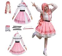 CosDogs Anime Infinity Nikki Disfraz de Cosplay con Peluca Vestido Rosa Accesorios Mujeres Hombres Niños Traje de Carnaval de Halloween Traje de Kimono