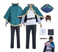 CosDogs Anime KaonoSuba Bendición de Dios en este maravilloso mundo Satou Kazuma Disfraz de Cosplay con Peluca Capa Verde Accesorios Mujeres Hombres Niños Traje Halloween Carnaval Vestido Mono Kimono