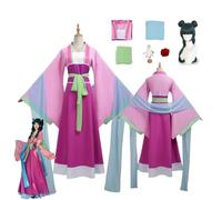 CosDogs Anime The Apothecary Diaries Maomao Disfraz de Cosplay con Peluca Rosa Morado Accesorios Hanfu Mujeres Hombres Niños Traje de Halloween Carnaval Vestido Mono Kimono