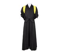 COSDREAMER Kimono samurái japonés para hombre, uniforme tradicional de Aikido Kendo, artes marciales, disfraz de anime (amarillo, S)