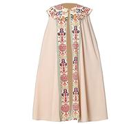 COSDREAMER Vestimentas católicas unisex de la iglesia para hacer frente a sacerdote celebrante casulla de la misa capa (beige, mediano)