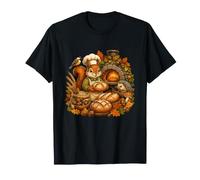 Cosecha de Pan de otoño Cozy Squirrel Bakery Camiseta