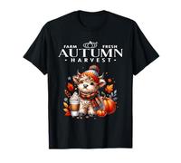Cosecha Fresca de otoño de Granja Temporada de otoño de Vaca de Las Tierras Camiseta