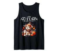 Cosecha Fresca de otoño de Granja Temporada de otoño de Vaca de Las Tierras Camiseta sin Mangas