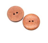 Coser Botones 10 botones redondos de madera de 2/4 agujeros de 10-38 mm for ropa, abrigos, decoraciones, accesorios de costura, 5 colores opcionales.(TYPE-C,10pcs 38mm)