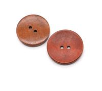 Coser Botones 10 botones redondos de madera de 2/4 agujeros de 10-38 mm for ropa, abrigos, decoraciones, accesorios de costura, 5 colores opcionales.(TYPE-I,10pcs 18mm)