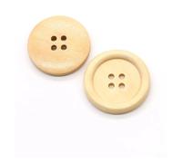 Coser Botones 10 botones redondos de madera de 2/4 agujeros de 10-38 mm for ropa, abrigos, decoraciones, accesorios de costura, 5 colores opcionales.(TYPE-L,10pcs 25mm)